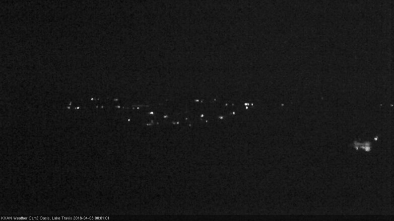Lake Travis webcam, April 7, 2018 11:20 PM CT