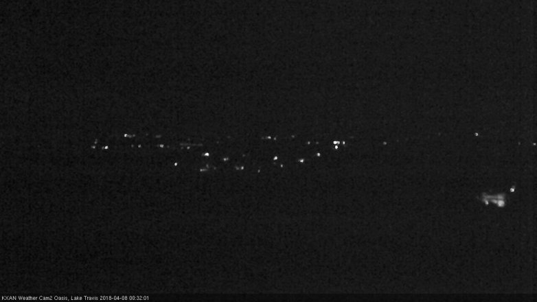 Lake Travis webcam, April 7, 2018 11:45 PM CT