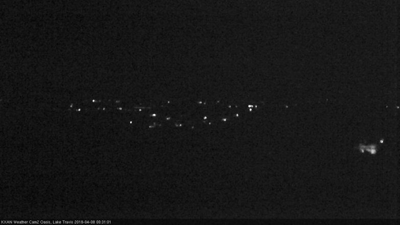 Lake Travis webcam, April 7, 2018 11:50 PM CT