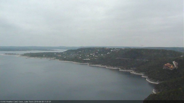 Lake Travis webcam, April 8, 2018 10:30 AM CT