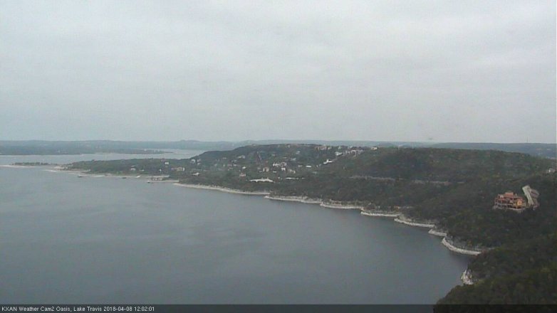 Lake Travis webcam, April 8, 2018 11:15 AM CT