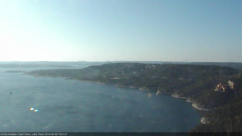 Lake Travis webcam, April 8, 2018 5:30 PM CT