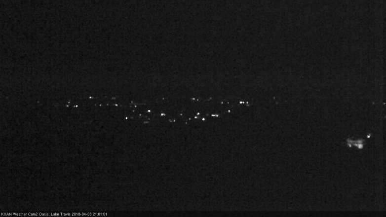 Lake Travis webcam, April 8, 2018 8:10 PM CT