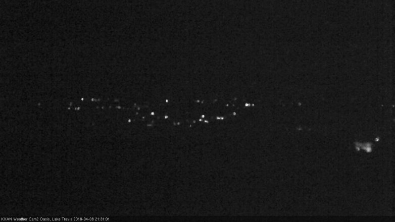Lake Travis webcam, April 8, 2018 8:40 PM CT