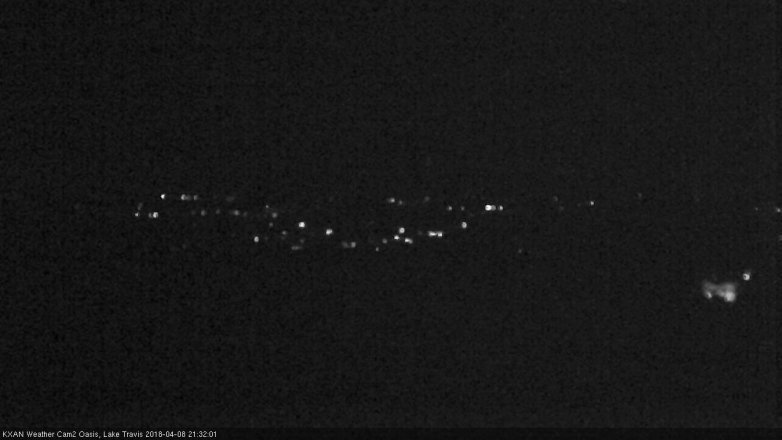 Lake Travis webcam, April 8, 2018 8:50 PM CT