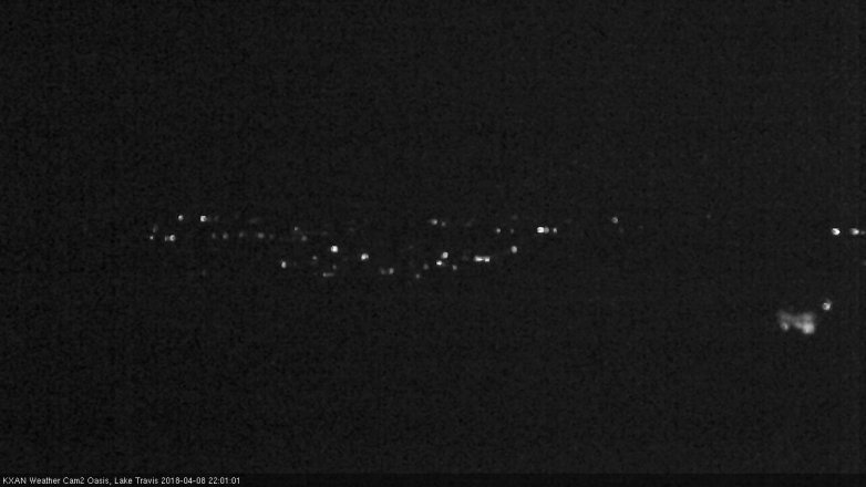 Lake Travis webcam, April 8, 2018 9:10 PM CT