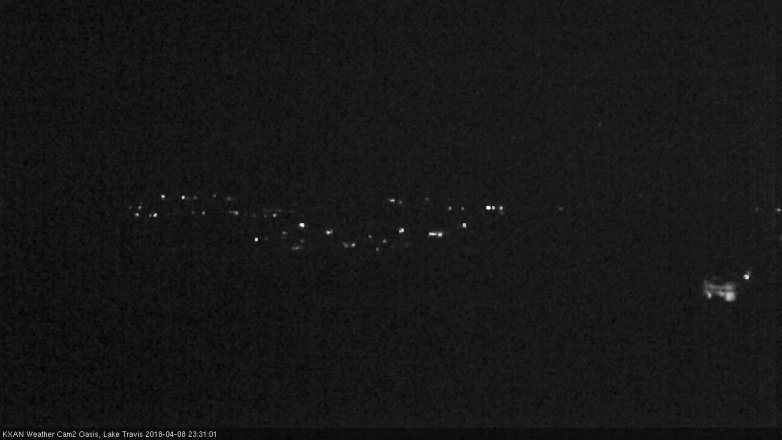 Lake Travis webcam, April 8, 2018 10:50 PM CT