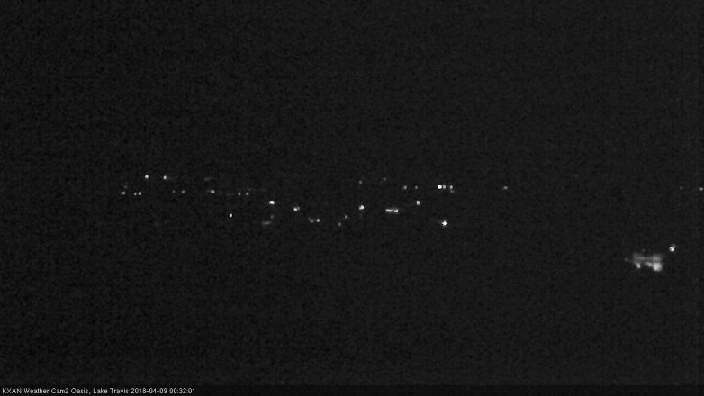 Lake Travis webcam, April 8, 2018 12:00 AM CT