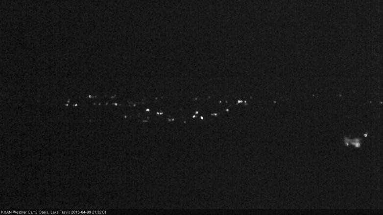 Lake Travis webcam, April 9, 2018 8:55 PM CT