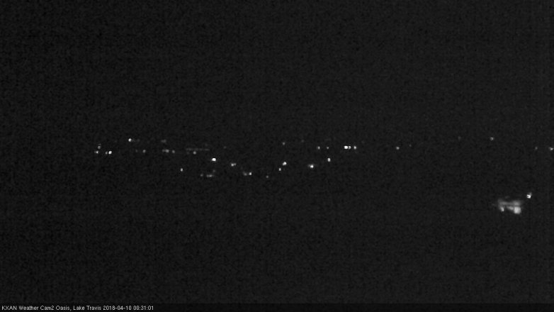 Lake Travis webcam, April 9, 2018 11:45 PM CT