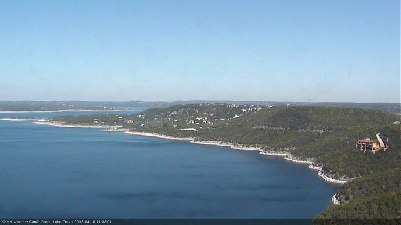 Lake Travis webcam, April 10, 2018 10:40 AM CT