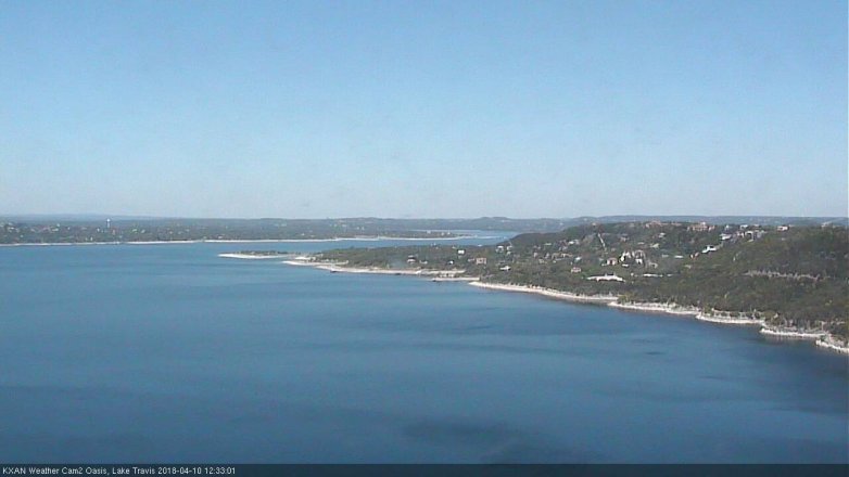 Lake Travis webcam, April 10, 2018 11:50 AM CT
