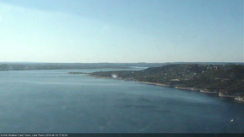Lake Travis webcam, April 10, 2018 4:15 PM CT