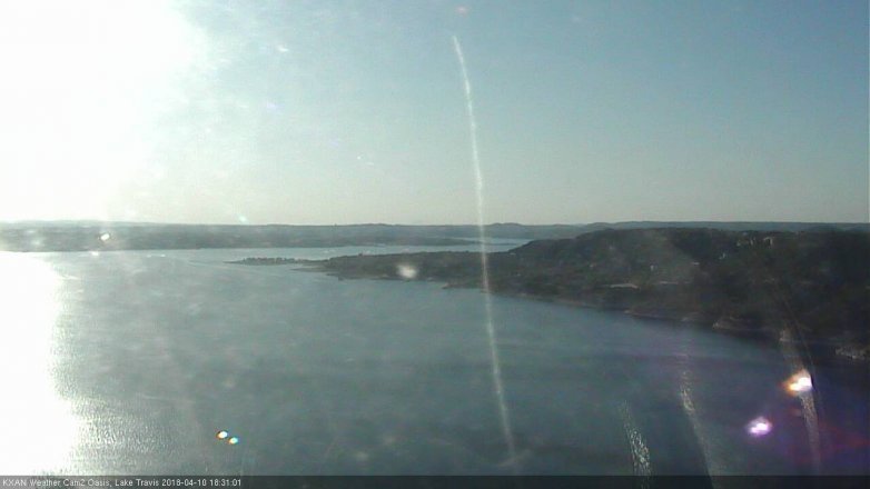 Lake Travis webcam, April 10, 2018 6:00 PM CT