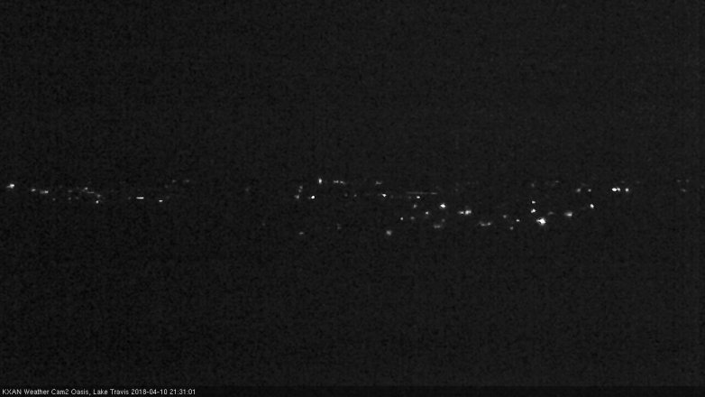 Lake Travis webcam, April 10, 2018 8:40 PM CT