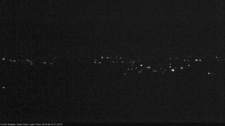 Lake Travis webcam, April 10, 2018 9:00 PM CT