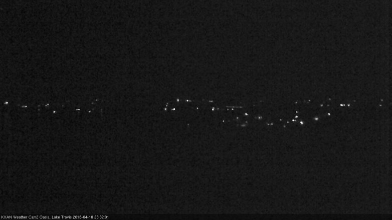 Lake Travis webcam, April 10, 2018 11:00 PM CT
