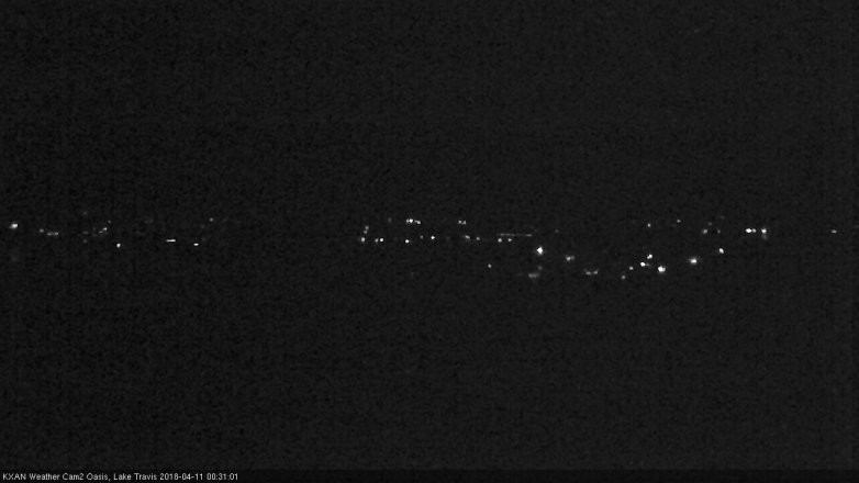 Lake Travis webcam, April 10, 2018 11:45 PM CT