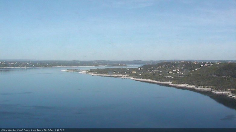 Lake Travis webcam, April 11, 2018 9:35 AM CT
