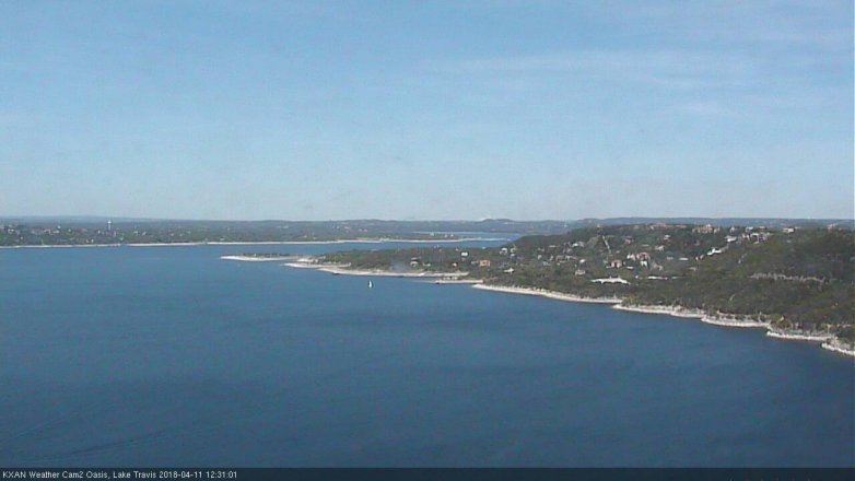 Lake Travis webcam, April 11, 2018 11:40 AM CT