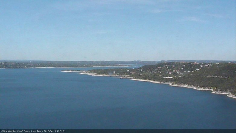 Lake Travis webcam, April 11, 2018 12:20 PM CT