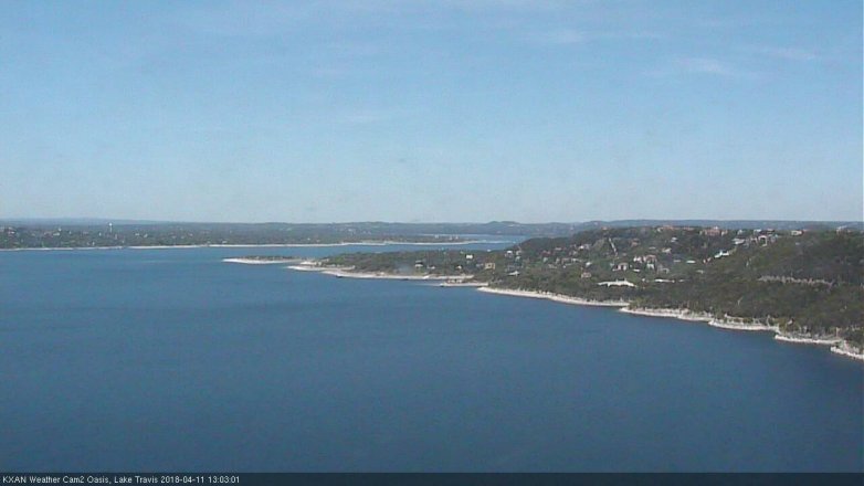 Lake Travis webcam, April 11, 2018 12:25 PM CT