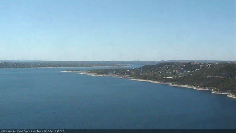 Lake Travis webcam, April 11, 2018 2:30 PM CT