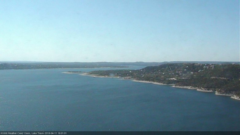 Lake Travis webcam, April 11, 2018 3:10 PM CT