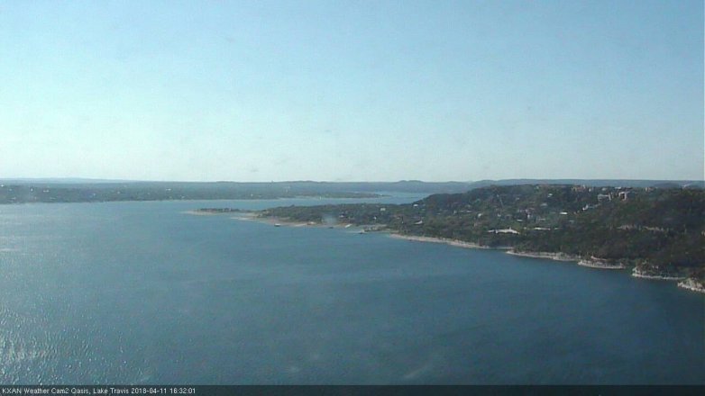 Lake Travis webcam, April 11, 2018 3:55 PM CT