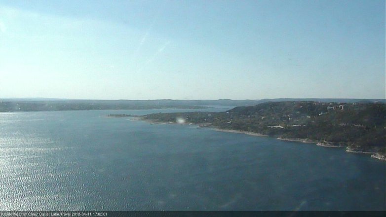 Lake Travis webcam, April 11, 2018 4:10 PM CT