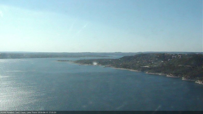 Lake Travis webcam, April 11, 2018 4:30 PM CT