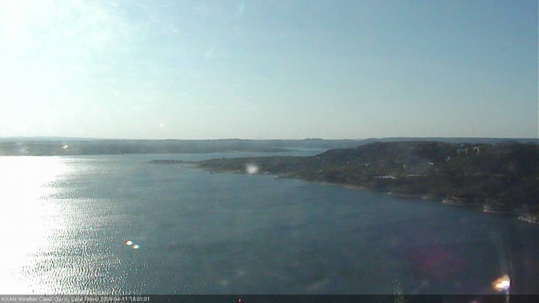 Lake Travis webcam, April 11, 2018 5:15 PM CT