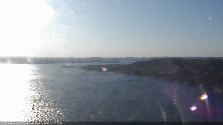 Lake Travis webcam, April 11, 2018 5:40 PM CT