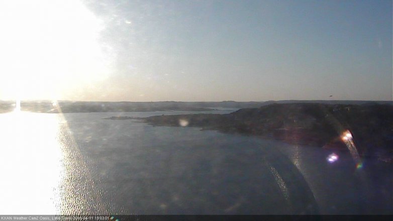 Lake Travis webcam, April 11, 2018 6:25 PM CT
