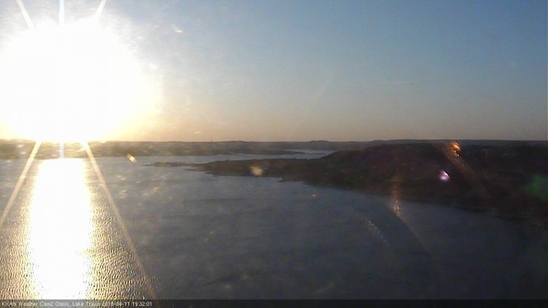 Lake Travis webcam, April 11, 2018 7:00 PM CT