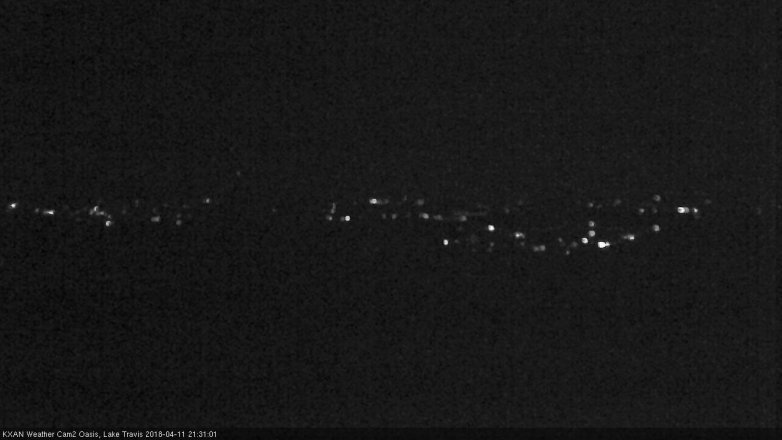 Lake Travis webcam, April 11, 2018 9:00 PM CT
