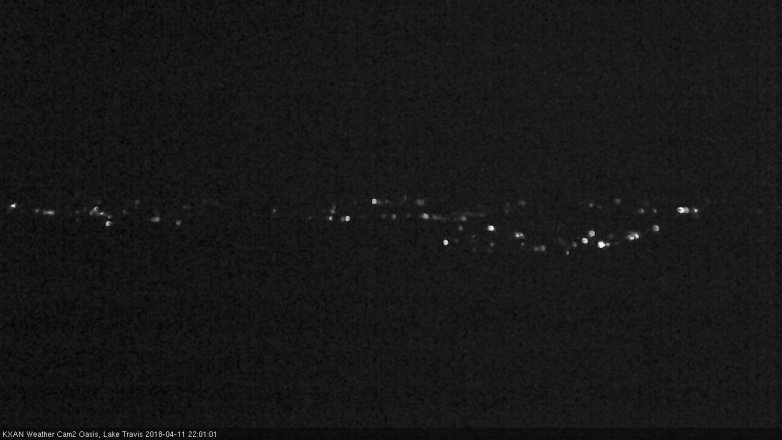 Lake Travis webcam, April 11, 2018 9:10 PM CT
