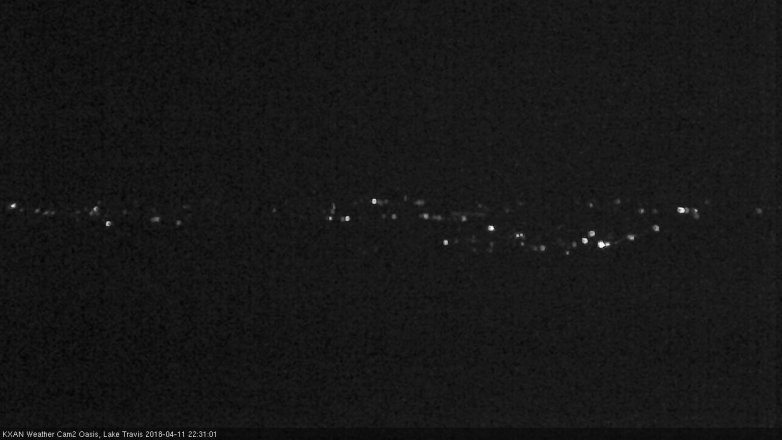 Lake Travis webcam, April 11, 2018 9:55 PM CT