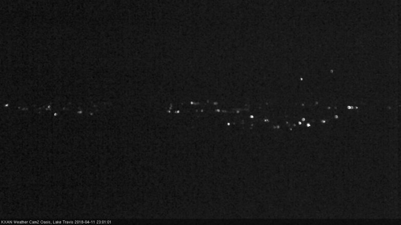 Lake Travis webcam, April 11, 2018 10:10 PM CT