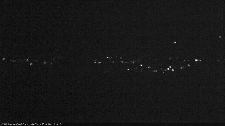Lake Travis webcam, April 11, 2018 10:15 PM CT