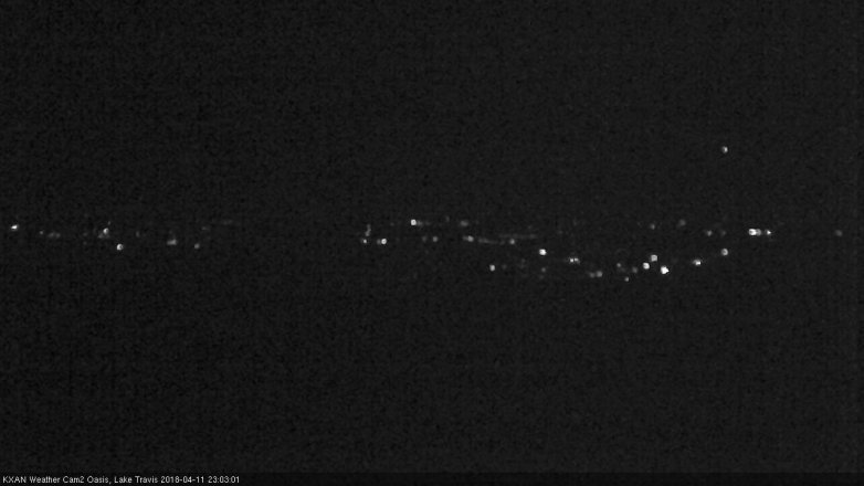 Lake Travis webcam, April 11, 2018 10:35 PM CT