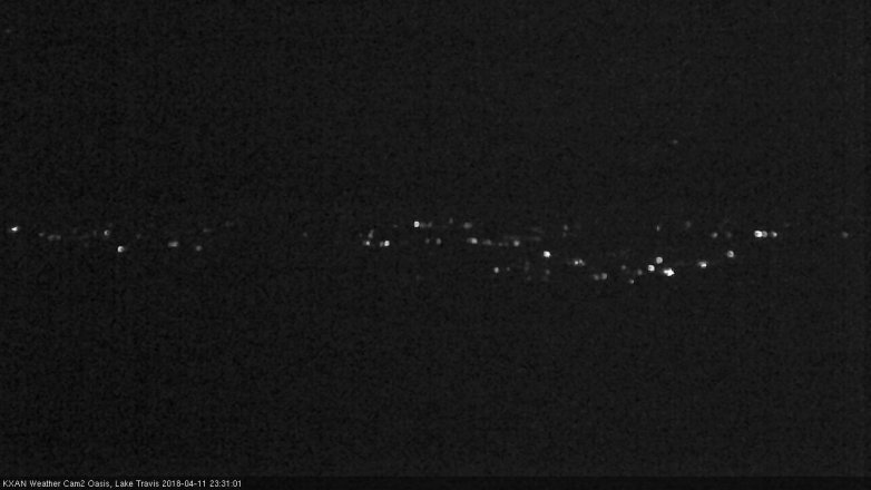 Lake Travis webcam, April 11, 2018 10:45 PM CT