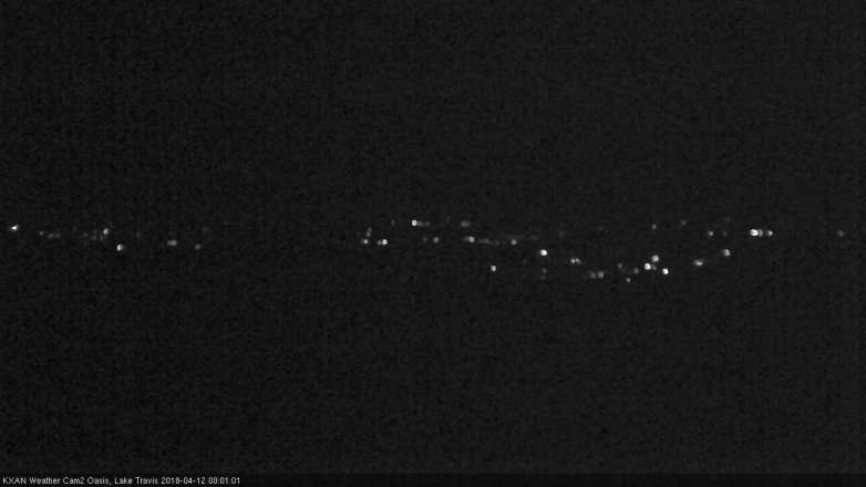 Lake Travis webcam, April 11, 2018 11:25 PM CT