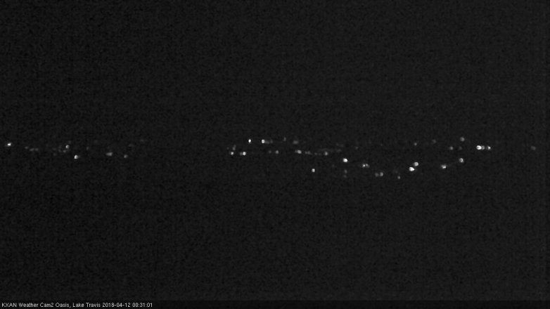 Lake Travis webcam, April 11, 2018 11:35 PM CT
