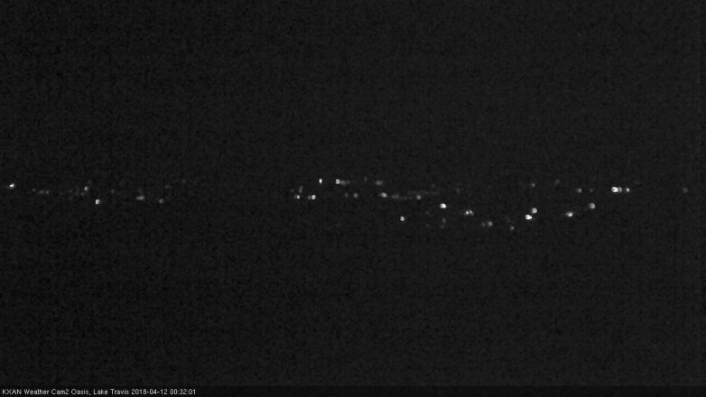 Lake Travis webcam, April 11, 2018 11:40 PM CT