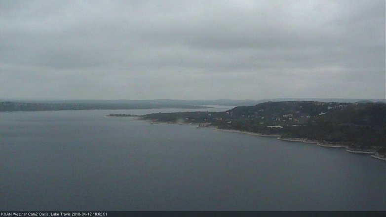 Lake Travis webcam, April 12, 2018 9:05 AM CT
