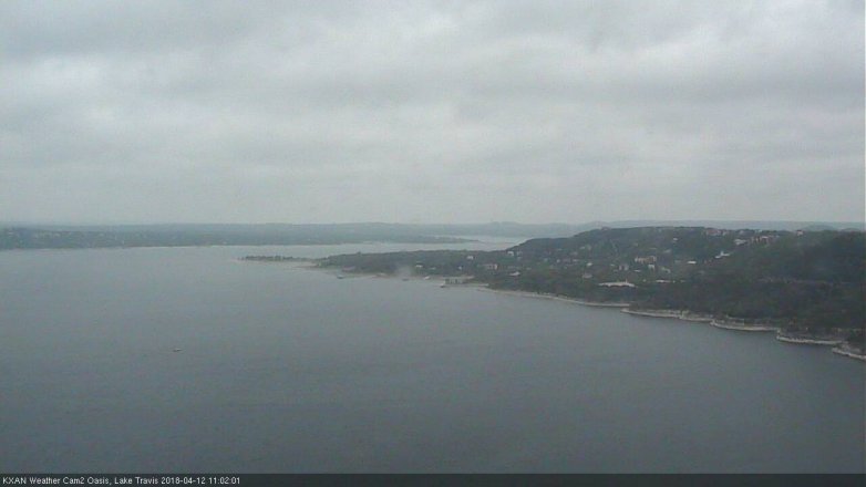 Lake Travis webcam, April 12, 2018 10:10 AM CT