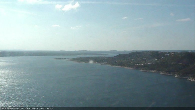 Lake Travis webcam, April 12, 2018 4:20 PM CT