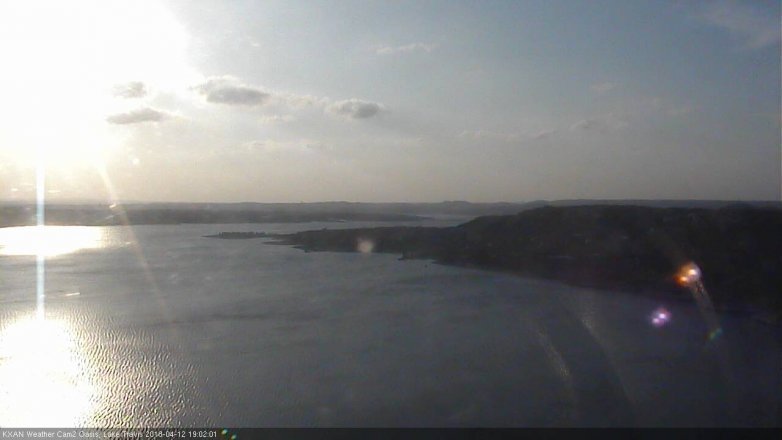 Lake Travis webcam, April 12, 2018 6:25 PM CT