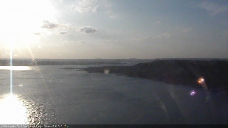 Lake Travis webcam, April 12, 2018 6:30 PM CT